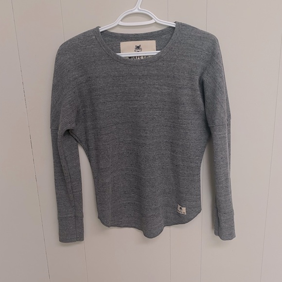 WOLFE CO APPAREL GREY HAWKSTONE WAFFLE KNIT SIZE SMALL - Picture 1 of 3